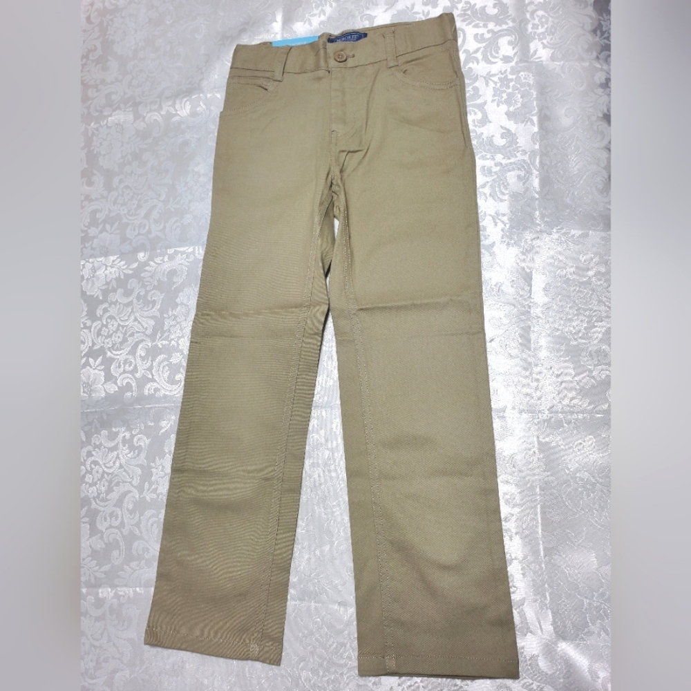 NWT Cherokee boys adjustable khaki uniform pants
